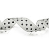 100 Yards Polka Dot Print Nylon Ribbons OCOR-G014-01F-3