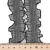 20 Yards Polyester Pleated Elastic Lace Trim SRIB-M015-01D-3