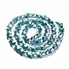Electroplate Glass Beads EGLA-Q091-14mm-B06-2