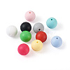 100Pcs 10 Colors Food Grade Eco-Friendly Silicone Focal Beads SIL-BY0001-02-4