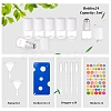 BENECREAT 24Pcs Transparent Glass Roller Ball Bottles with Plastic Cover DIY-BC0006-47-3