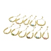 Rack Plating Brass Round Bead Slider Bracelets for Women BJEW-M232-02G-1