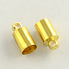 Brass Cord Ends X-KK-R011-03-G-1