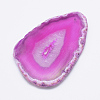Natural Agate Slices Big Pendants G-E022-4-2