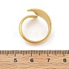 304 Stainless Steel Open Cuff Rings RJEW-R014-03G-04-5