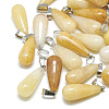 Natural Topaz Jade Pendants G-T081-02-1