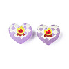 Transparent Printed Acrylic Beads MACR-S373-124-H05-3
