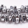 Electroplated Non-magnetic Synthetic Hematite Beads Strands X-G-P367-G08-1