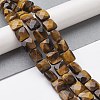 Natural Tiger Eye Beads Strands G-K359-B15-01-2