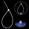 100Pcs Transparent PVC Suckers PVC-GO0001-01-5