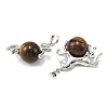 Natural Tiger Eye Pendants G-D102-01P-04-2