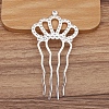 Alloy Hair Comb Findings PW-WGF8823-01-1