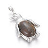 Natural Tiger Eye Pendants G-L512-A25-2