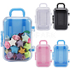 4Pcs 4 Colors Trolley Bag Shaped Plastic Candy Storage Boxes AJEW-SP0002-61-1