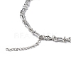 Alloy Skull Bib Necklace LS-NJEW-L175-01AS-5