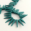 Dyed Synthetical Turquoise Bead Strands TURQ-Q099-23B-2