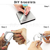 Ion Plating(IP) Stainless Steel Bangle Blanks X-DIY-H134-04G-4
