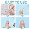 6 Sheets 6 Styles Mahjong Pattern Plastic Nail Art Stickers MRMJ-CA0001-59-4