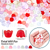 600Pcs Transparent Acrylic Bead Caps FACR-SP0001-01-2