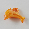 Opaque AB Color Acrylic Dolphin Charms SACR-R697-M5-2