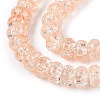 Crackle Transparent Glass Beads Strands GLAA-N069-02A-06-3