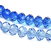Transparent Painted Glass Beads Strands DGLA-A034-T8mm-A01-4