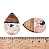 Resin and Walnut Pendants FIND-R051-15G-3