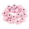 Spray Painted Round Natural Schima Wood Beads WOOD-A018-6mm-31-2