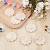 10Pcs Carved Wooden Display Decorations AJEW-GF0013-54-4