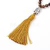 Tassel Pendant Necklaces NJEW-P191-A01-2