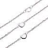 Tarnish Resistant 304 Stainless Steel Link Chains CHS-F007-14P-1