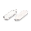 304 Stainless Steel Pendant Cabochon Settings STAS-N108-63P-2