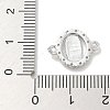 Rack Plating Brass Micro Pave Clear Cubic Zirconia Religion Virgin Mary Connector Charms KK-L224-094P-03-3
