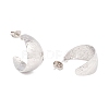 Non-Tarnish 304 Stainless Steel Chunky C-shape Stud Earrings EJEW-P198-13P-2