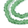 Frosted Transparent Glass Beads Strands LS-GLAA-N016-4mm-27-4