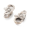 Brass Lobster Claw Clasps X-KK-R216-18B-P-3