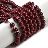 Painted Glass Bead Strands DGLA-S071-6mm-B30-4