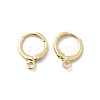 Brass Huggie Hoop Earring Findings KK-L179-04G-A-1