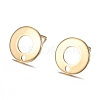 304 Stainless Steel Stud Earring Findings STAS-H104-01G-1