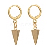 Brass Huggie Hoop Earring EJEW-JE04248-02-2