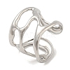 304 Stainless Steel Open Cuff Ring RJEW-C067-25P-1
