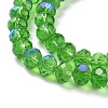 Electroplate Glass Beads Strands X1-EGLA-A034-T8mm-L08-3