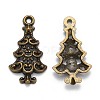 Christmas Mixed Style Tibetan Style Alloy Pendants TIBEP-F040-02AB-3