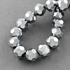 Electroplate Glass Bead Strands EGLA-R042-8mm-06-2