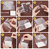 Foldable Transparent Plastic Single Cake Gift Packing Box CON-WH0084-42B-4