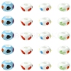 20Pcs 4 Colors Handmade Printed Porcelain European Beads PORC-CJ0001-31-1