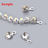 Brass Rhinestone Strass Chains CHC-T004-SS16-01S-2