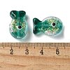 Handmade Foil Lampwork Fish Beads FOIL-Z001-01F-3
