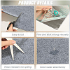 12Pcs Square Self-adhesion Polyester Carpet Tape DIY-CN0003-45D-6