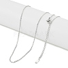Brass Cable Chain Necklaces NJEW-U008-06P-1